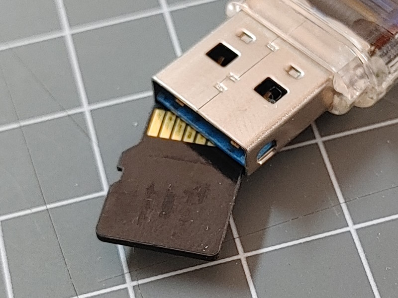 SD-Card slot the dongle.