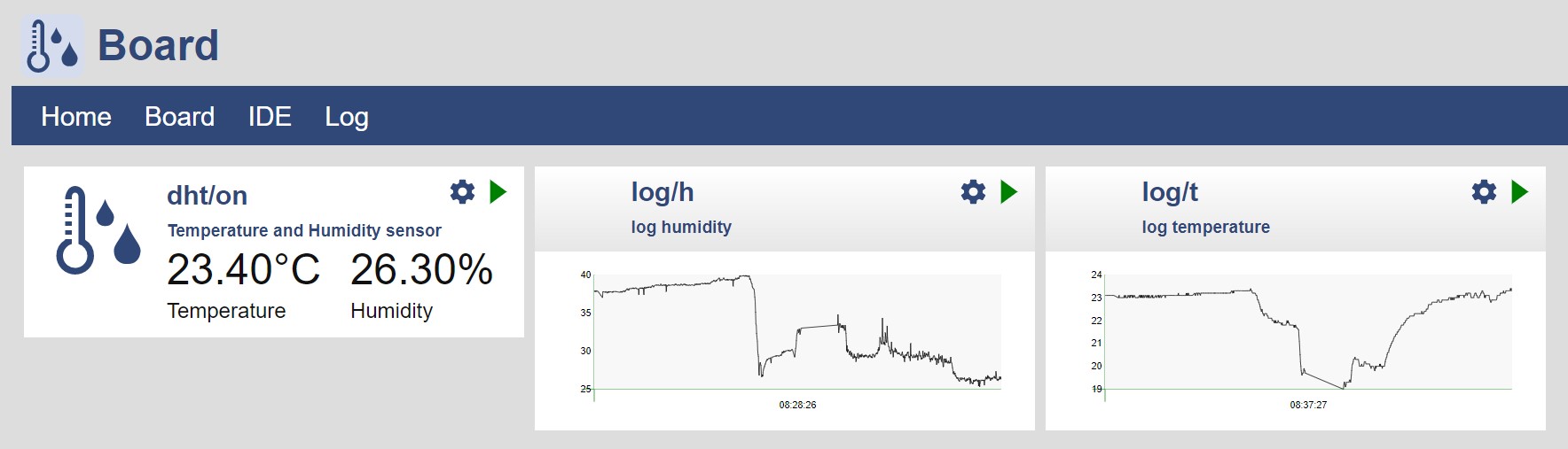 outdoor sensor web ui